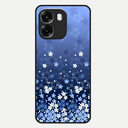  Blue Starry Glass Case For Oppo K14 5G back cover – full design glossy printed glass finish