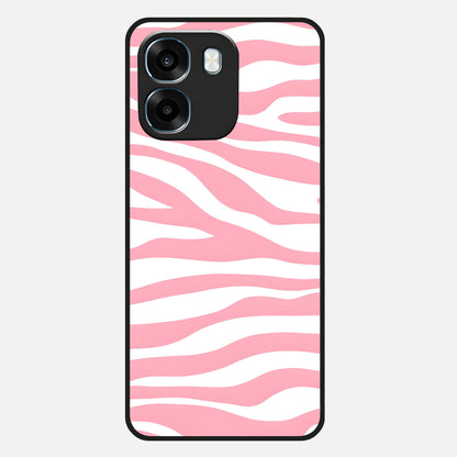  Blush Zebra Flow Glass Case For Oppo K14 5G back cover – full design glossy printed glass finish