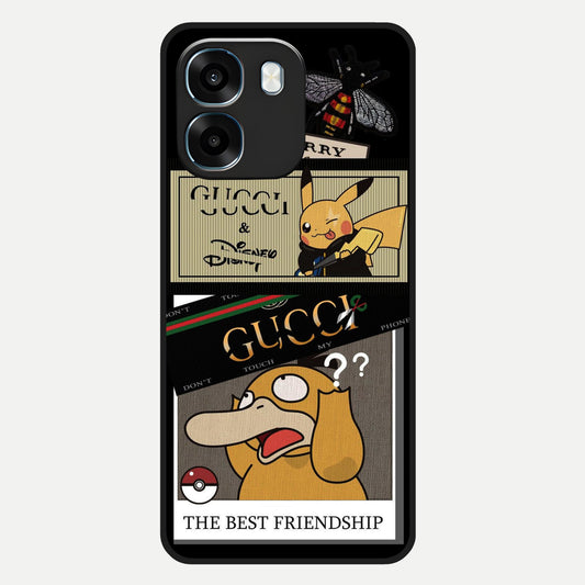  Cartoon Brand Play Mashup Glass Case For Oppo K14 5G back cover – full design glossy printed glass finish