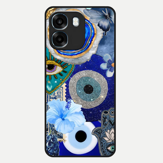  Celestial Blue Vision Glass Case For Oppo K14 5G back cover – full design glossy printed glass finish