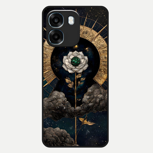  Celestial Lotus Morang Glass Case For Oppo K14 5G back cover – full design glossy printed glass finish
