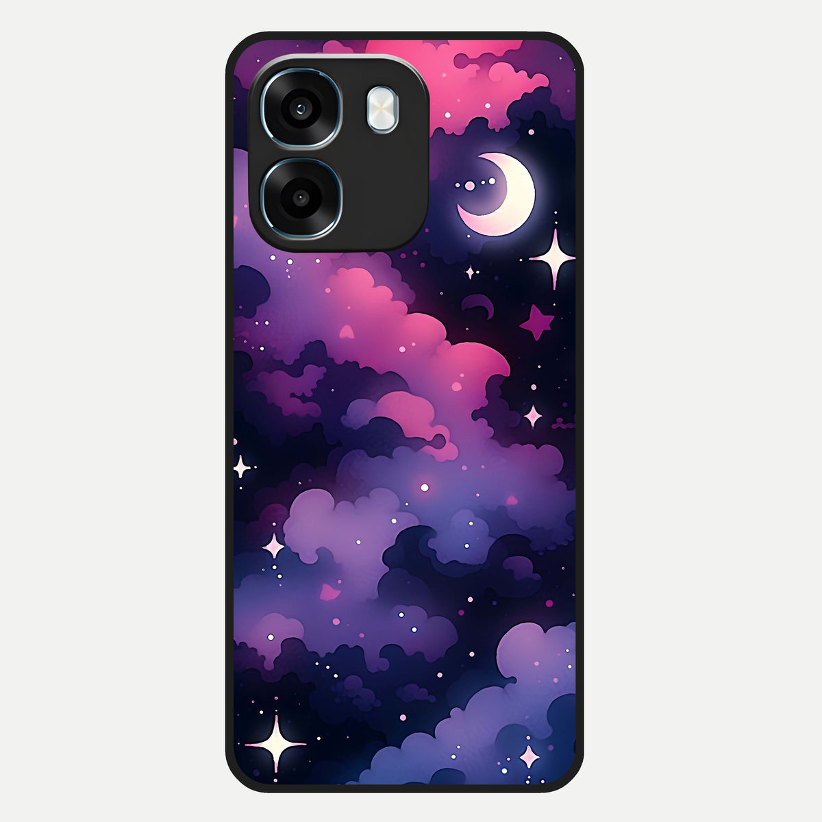  Celestial Moon Magic Glass Case For Oppo K14 5G back cover – full design glossy printed glass finish