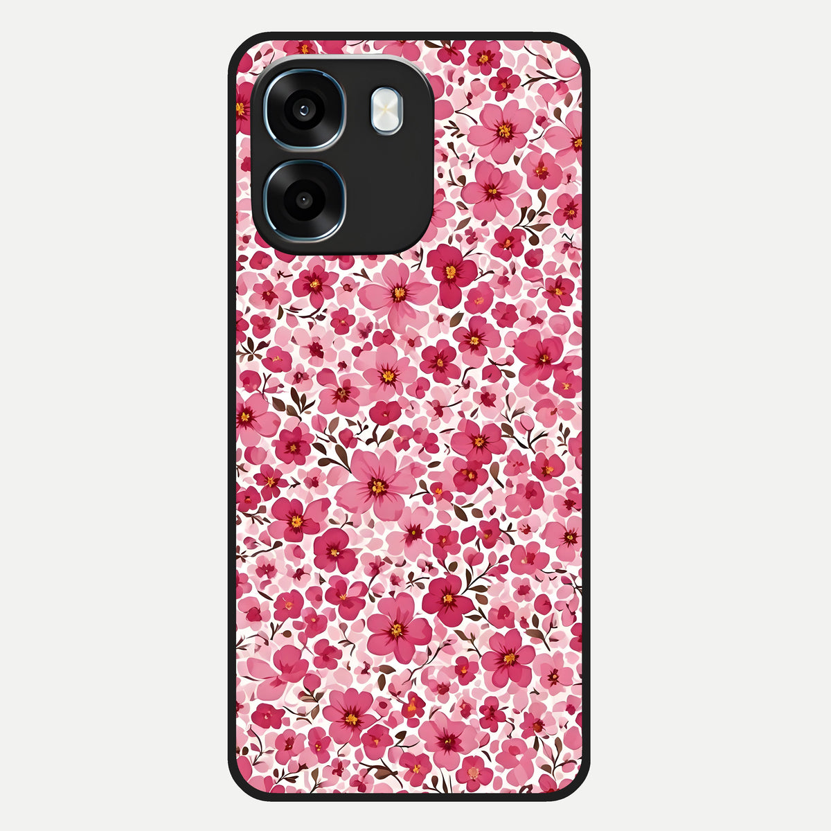  Cherry Blossom Charm Glass Case For Oppo K14 5G back cover – full design glossy printed glass finish