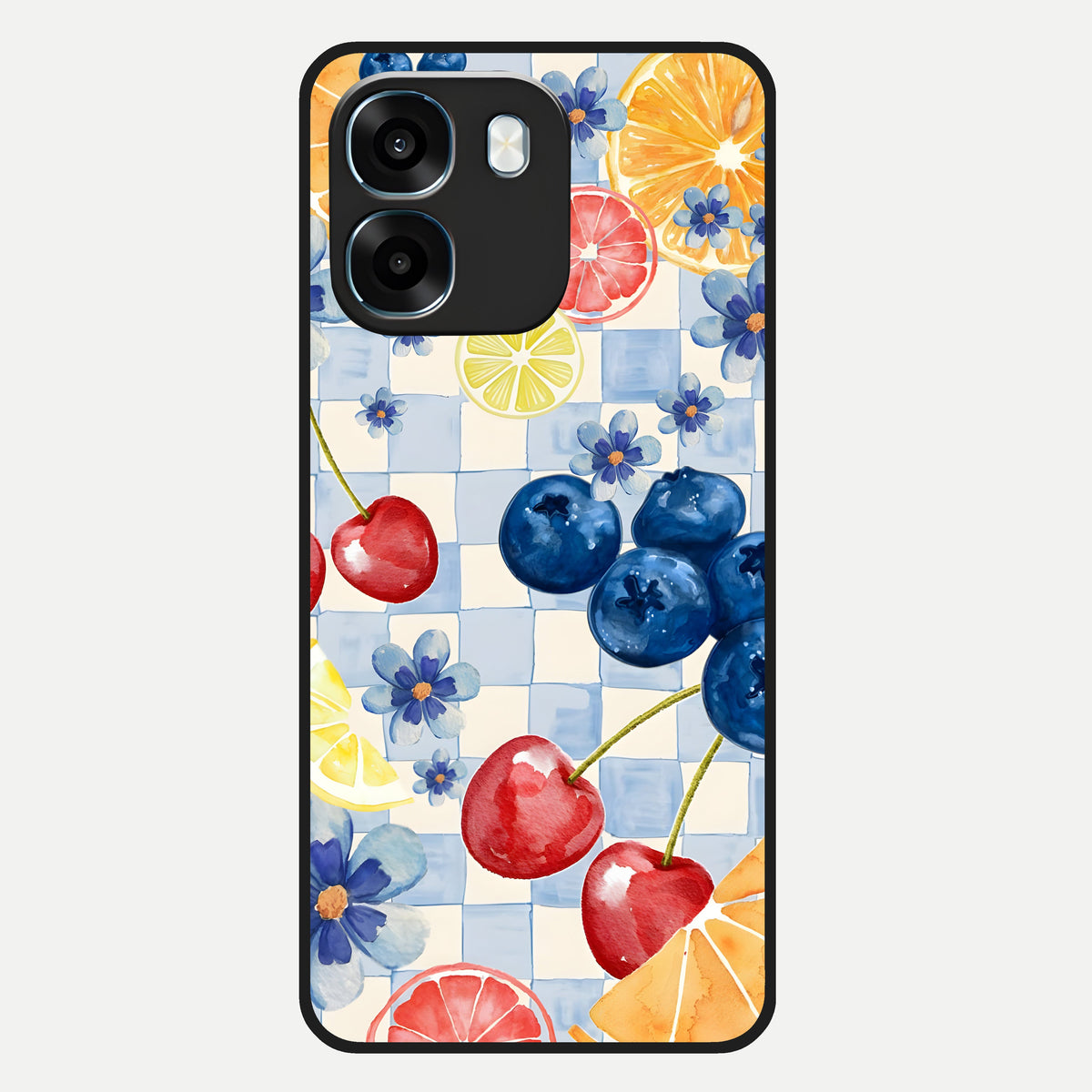  Citrus Bloom Joy Glass Case For Oppo K14 5G back cover – full design glossy printed glass finish