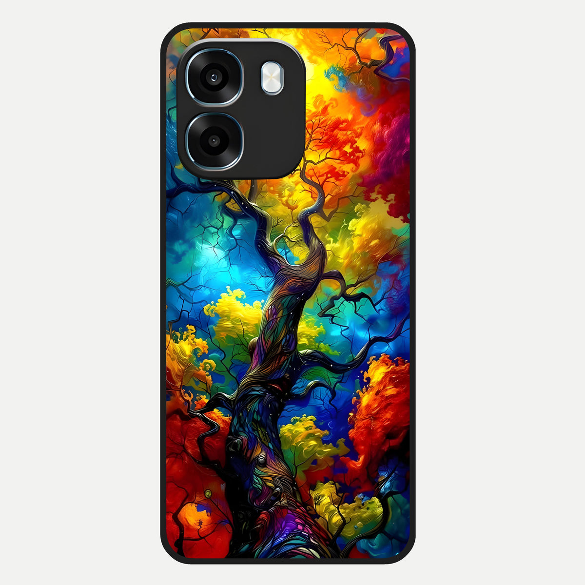  Colorful Soda Bottles Glass Case For Oppo K14 5G back cover – full design glossy printed glass finish