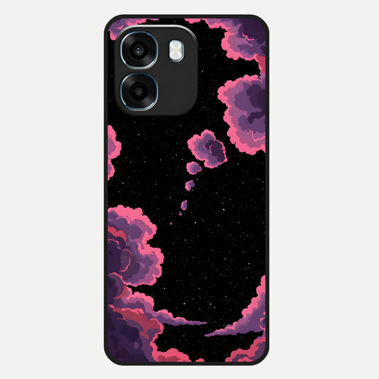  Cosmic Cloud Journey Glass Case For Oppo K14 5G back cover – full design glossy printed glass finish