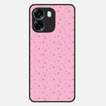  Cosmic Pink Sparkle Glass Case For Oppo K14 5G back cover – full design glossy printed glass finish