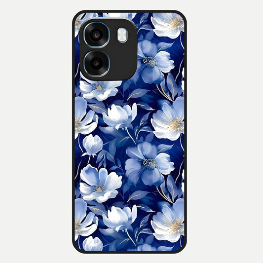  Cute Floral Patterns Glass Case For Oppo K14 5G back cover – full design glossy printed glass finish