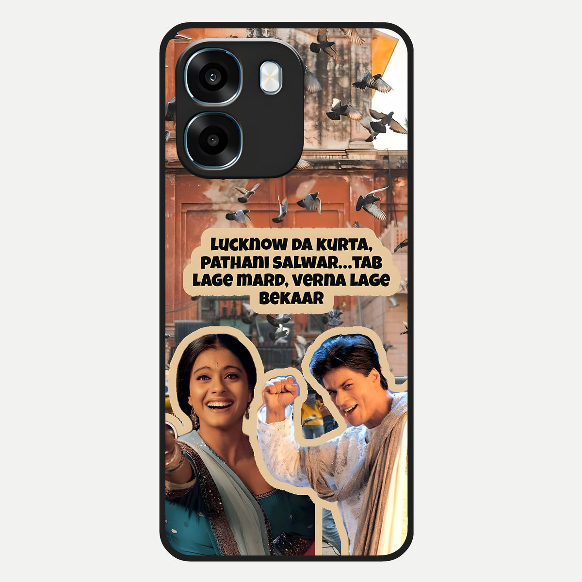  Desi Retro Vibes Glass Case For Oppo K14 5G back cover – full design glossy printed glass finish