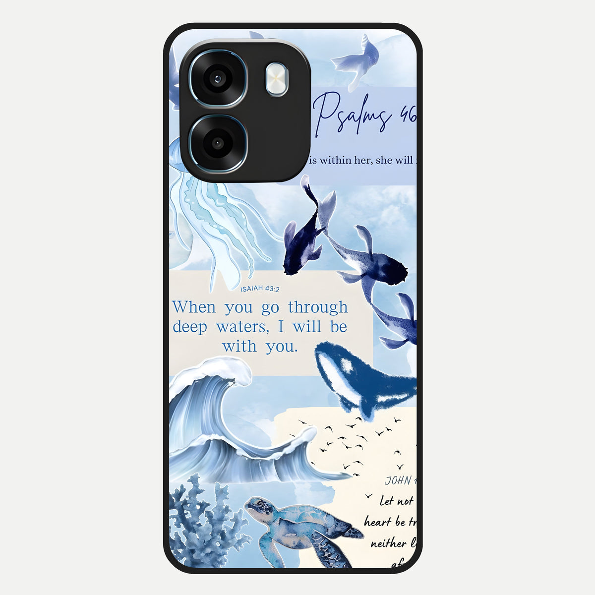  Faithful Ocean Promise Glass Case For Oppo K14 5G back cover – full design glossy printed glass finish