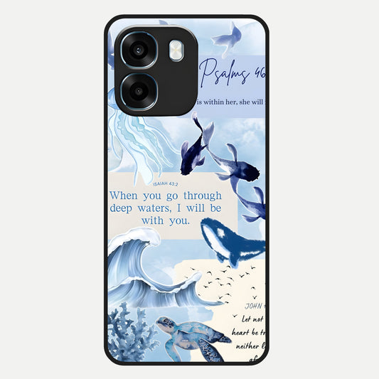  Faithful Ocean Promise Glass Case For Oppo K14 5G back cover – full design glossy printed glass finish