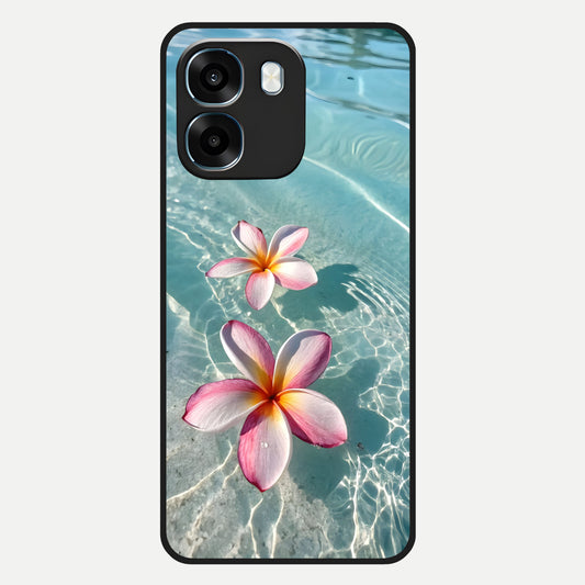  Floating Bloom Bliss Glass Case For Oppo K14 5G back cover – full design glossy printed glass finish