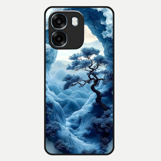  Frozen Serenity Gate Glass Case For Oppo K14 5G back cover – full design glossy printed glass finish