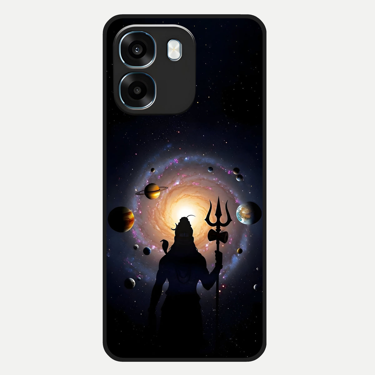  Galactic Shiva Vision Glass Case For Oppo K14 5G back cover – full design glossy printed glass finish