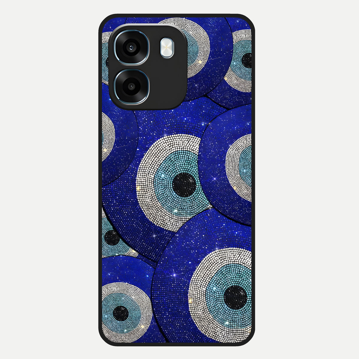  Galaxy Eye Flow Glass Case For Oppo K14 5G back cover – full design glossy printed glass finish