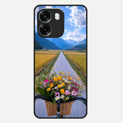  Golden Field Journey Glass Case For Oppo K14 5G back cover – full design glossy printed glass finish