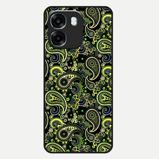  Green Lemon Glass Case For Oppo K14 5G back cover – full design glossy printed glass finish