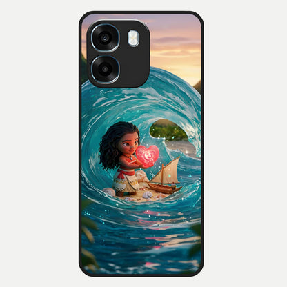  Heart of Ocean Glass Case For Oppo K14 5G back cover – full design glossy printed glass finish