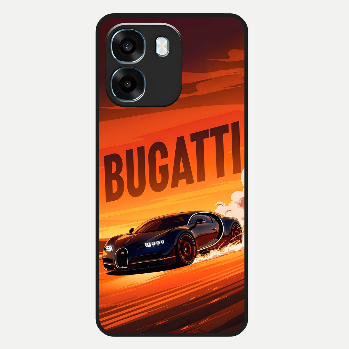  Inferno Bugatti Storm Glass Case For Oppo K14 5G back cover – full design glossy printed glass finish