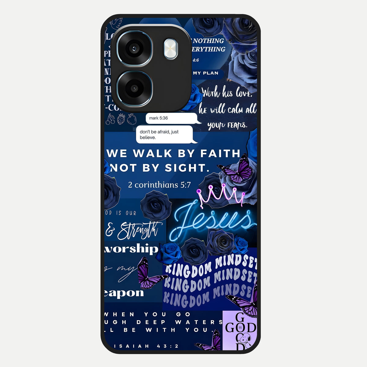  Kingdom Faith Glow Glass Case For Oppo K14 5G back cover – full design glossy printed glass finish