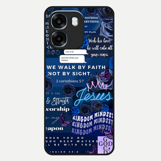  Kingdom Faith Glow Glass Case For Oppo K14 5G back cover – full design glossy printed glass finish