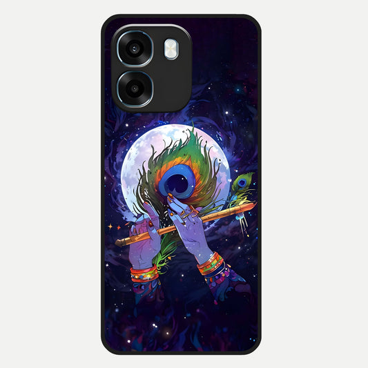  Krishna Hands Art Glass Case For Oppo K14 5G back cover – full design glossy printed glass finish