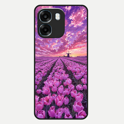  Lavender Dream Skies Glass Case For Oppo K14 5G back cover – full design glossy printed glass finish