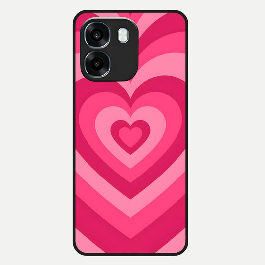  Layered Love Hearts Glass Case For Oppo K14 5G back cover – full design glossy printed glass finish