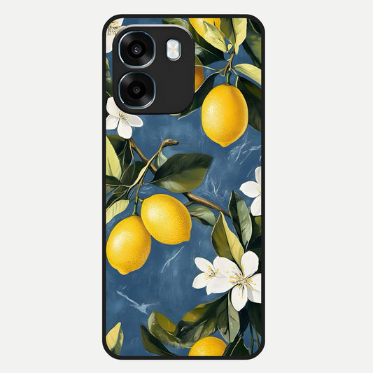  Lemon Dream Garden Glass Case For Oppo K14 5G back cover – full design glossy printed glass finish