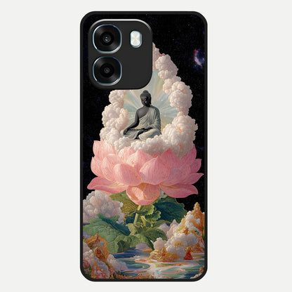  Lotus Divine Peace Glass Case For Oppo K14 5G back cover – full design glossy printed glass finish