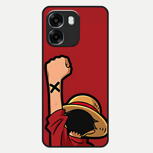  Luffy X Spirit Glass Case For Oppo K14 5G back cover – full design glossy printed glass finish