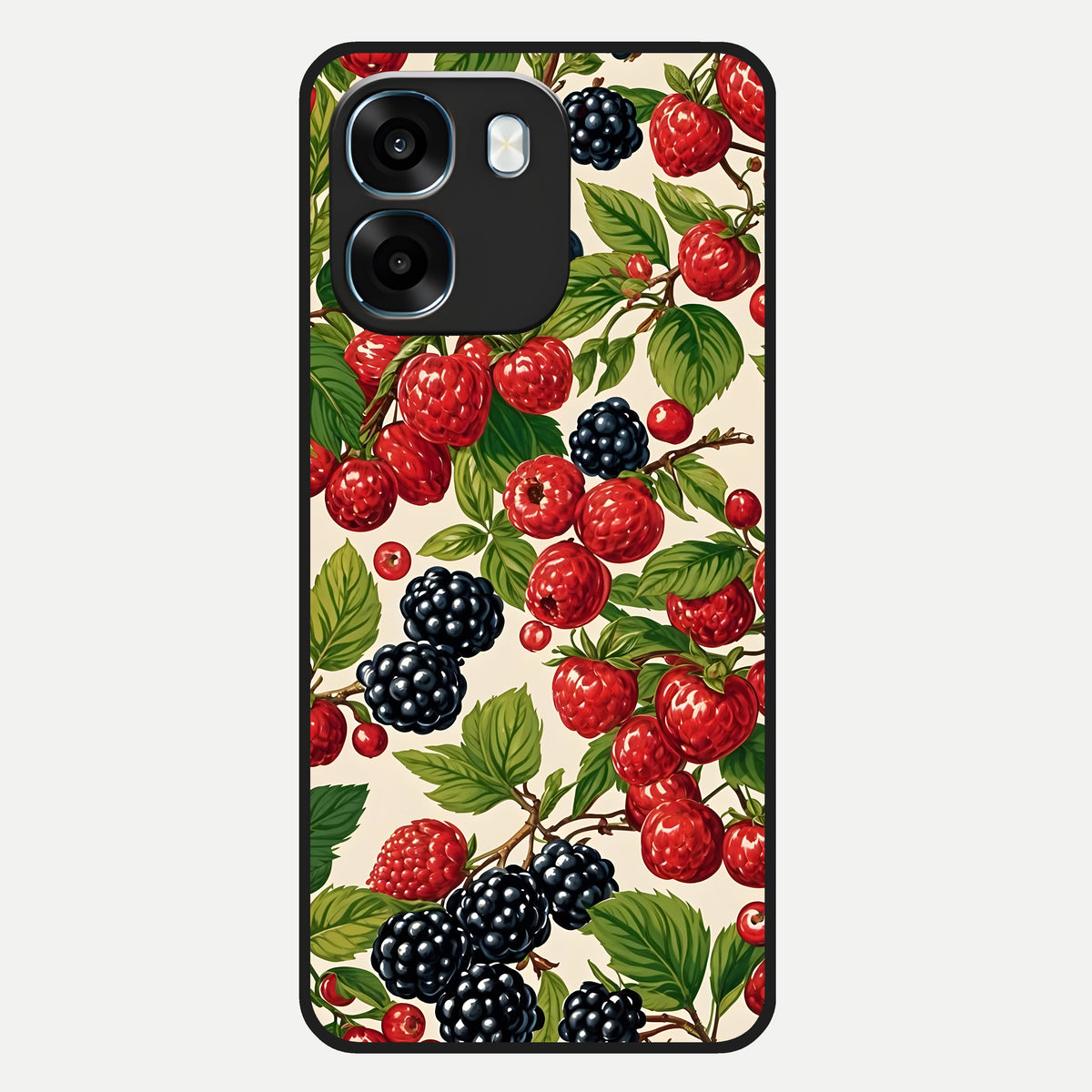  Mixed Berry Collage Glass Case For Oppo K14 5G back cover – full design glossy printed glass finish
