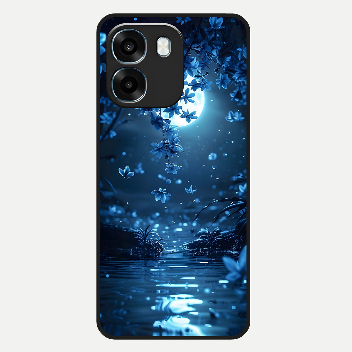  Moonlight Petal Dream Glass Case For Oppo K14 5G back cover – full design glossy printed glass finish