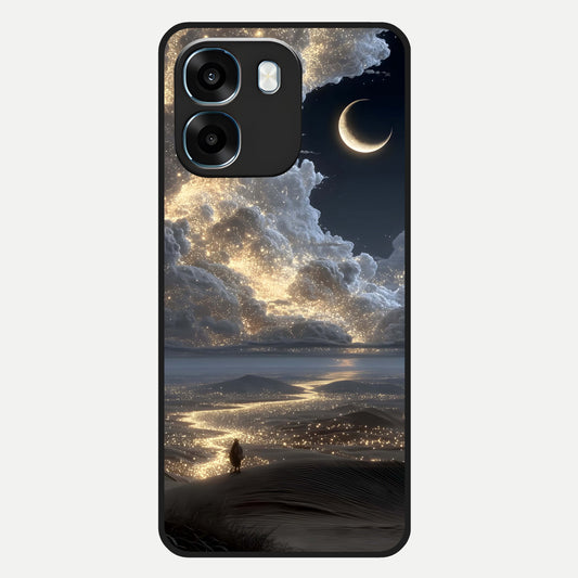  Moonlight Spark Path Glass Case For Oppo K14 5G back cover – full design glossy printed glass finish