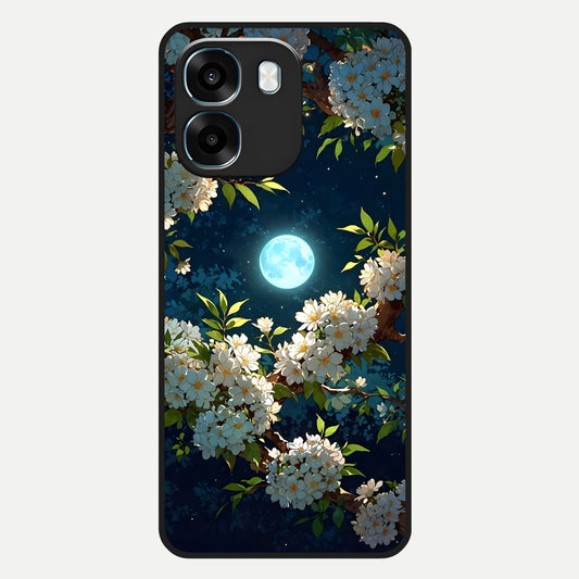  Moonlit Blossom Dream Glass Case For Oppo K14 5G back cover – full design glossy printed glass finish