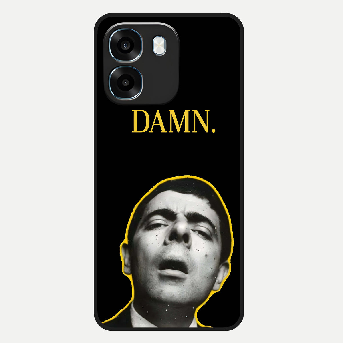  Mr Bean Damn Glass Case For Oppo K14 5G back cover – full design glossy printed glass finish
