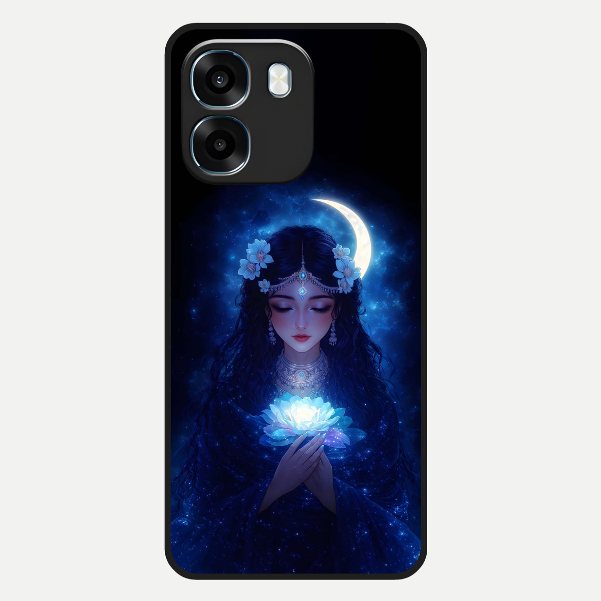  Mystic Moon Queen Glass Case For Oppo K14 5G back cover – full design glossy printed glass finish