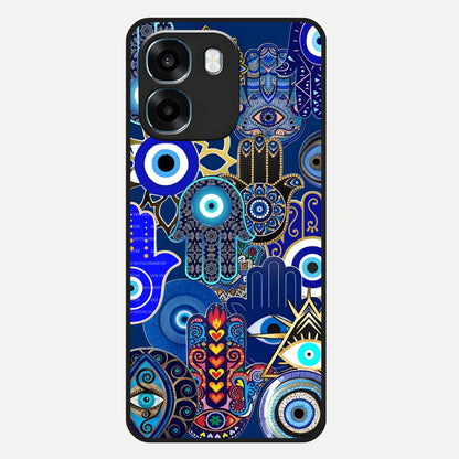  Mystic Palm Guard Glass Case For Oppo K14 5G back cover – full design glossy printed glass finish