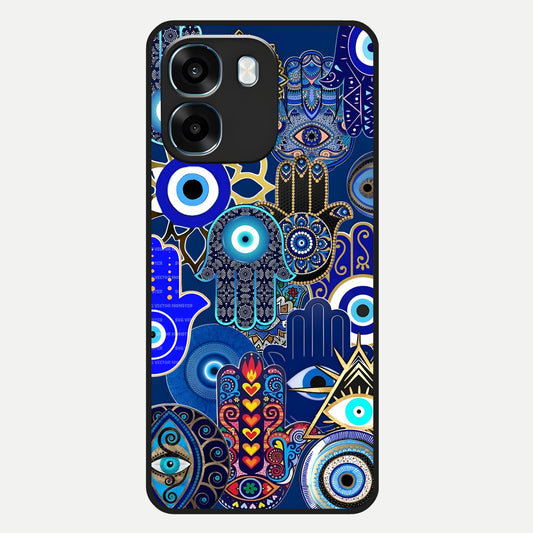  Mystic Palm Guard Glass Case For Oppo K14 5G back cover – full design glossy printed glass finish
