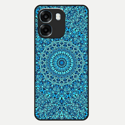 Ocean Bloom Mandala Glass Case For Oppo K14 5G back cover – full design glossy printed glass finish