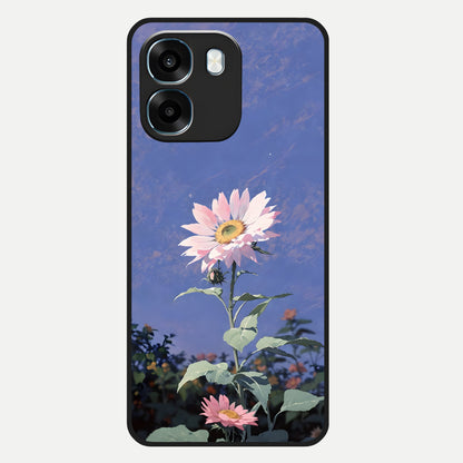  Pink Shells Outline Glass Case For Oppo K14 5G back cover – full design glossy printed glass finish
