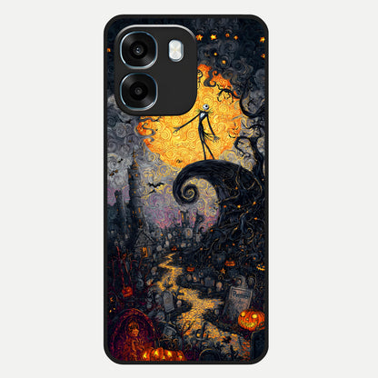  Pumpkin Moonlight Tale Glass Case For Oppo K14 5G back cover – full design glossy printed glass finish