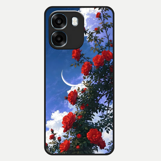  Rose Drift Flowers Glass Case For Oppo K14 5G back cover – full design glossy printed glass finish