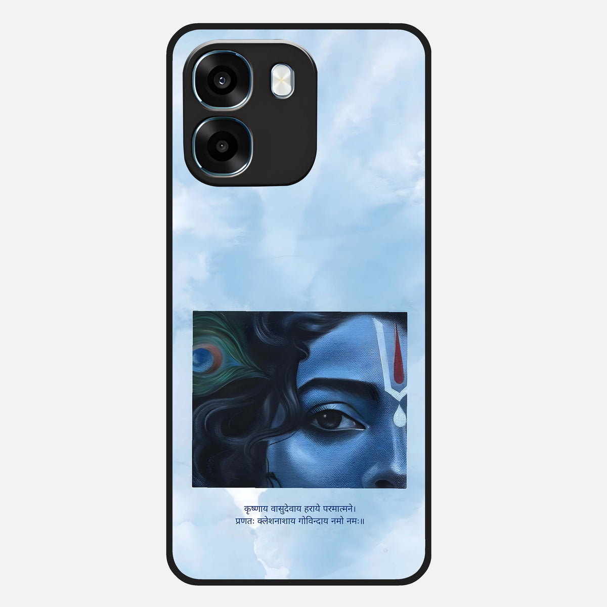  Spiritual Krishna Glass Case For Oppo K14 5G back cover – full design glossy printed glass finish