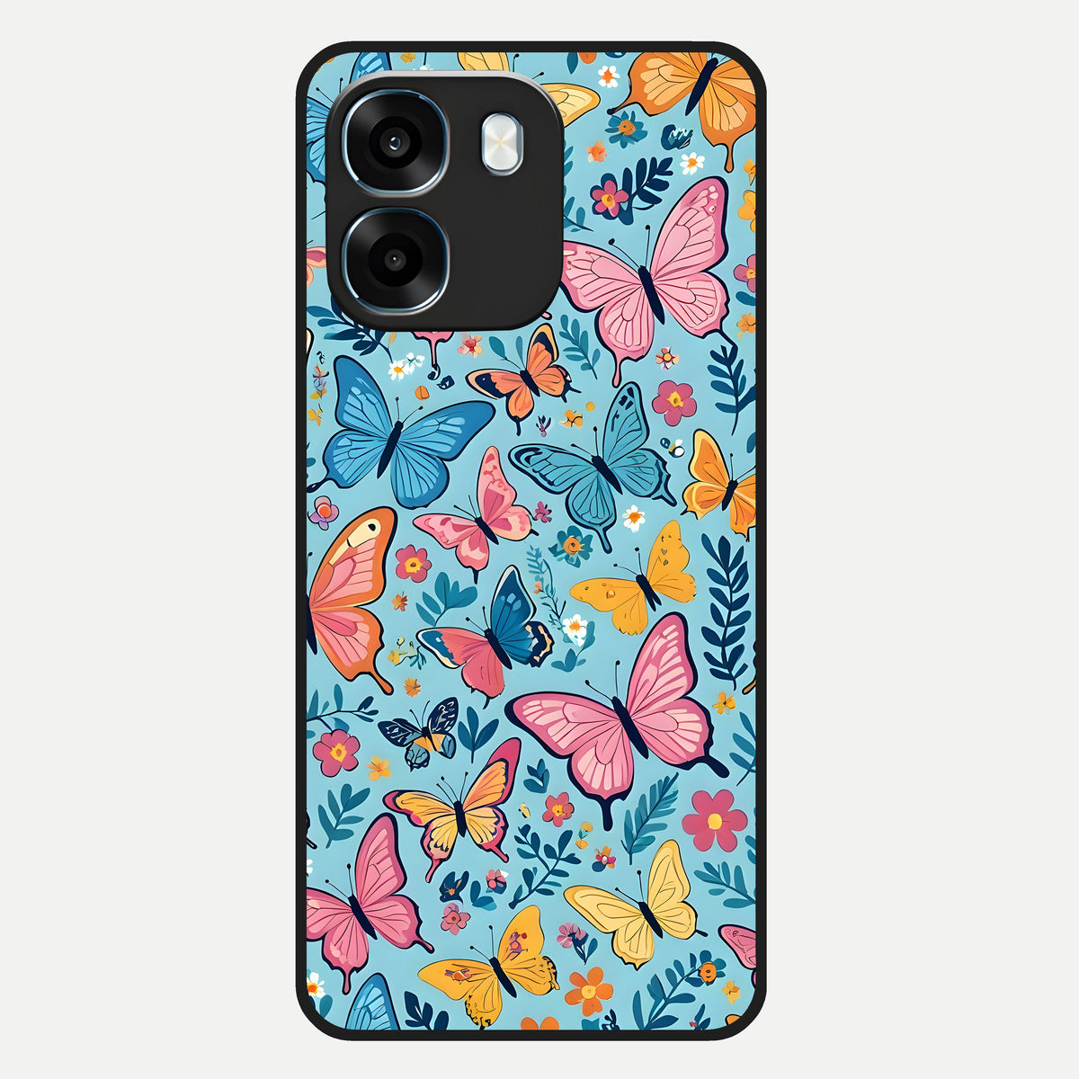  Spring Wing Garden Glass Case For Oppo K14 5G back cover – full design glossy printed glass finish