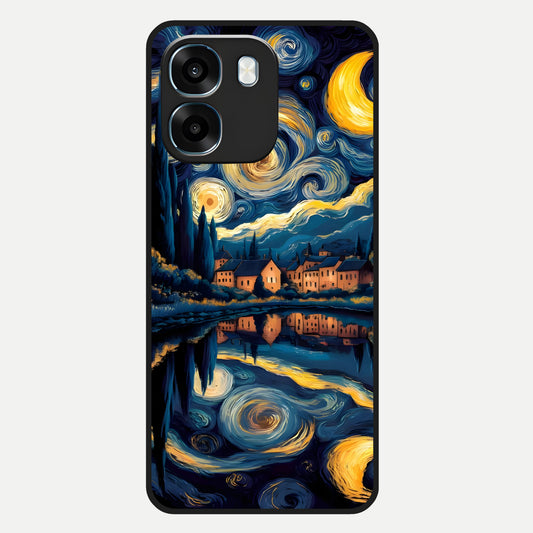  Starry Sky Serenity Glass Case For Oppo K14 5G back cover – full design glossy printed glass finish