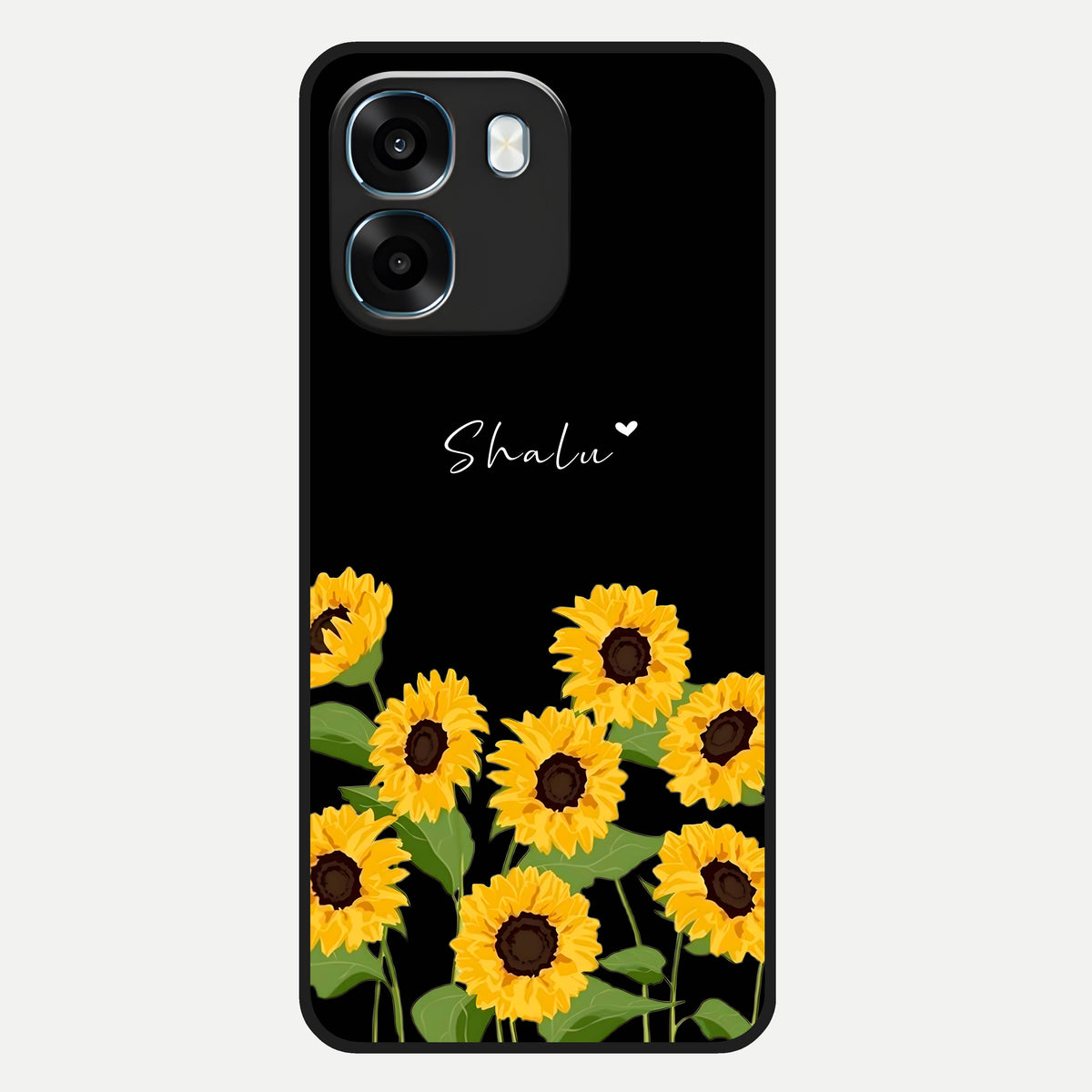  Sunflower Sky Bloom Glass Case For Oppo K14 5G back cover – full design glossy printed glass finish