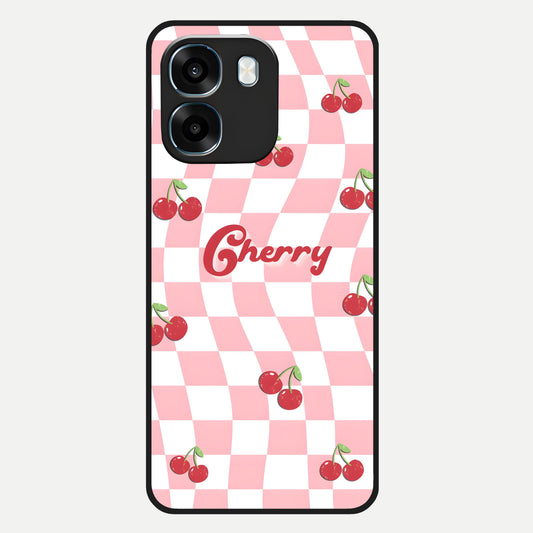  Sweet Cherry Vibes Glass Case For Oppo K14 5G back cover – full design glossy printed glass finish