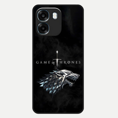  Throne Wolf Legacy Glass Case For Oppo K14 5G back cover – full design glossy printed glass finish