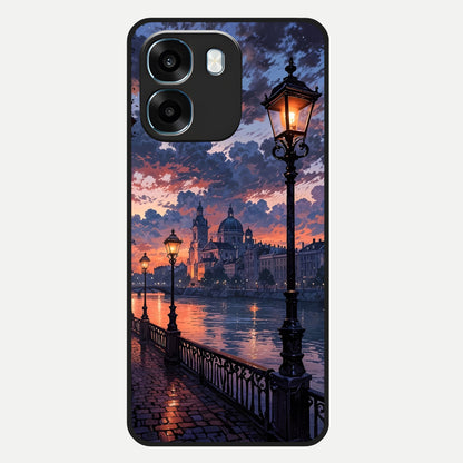  Twilight River Lights Glass Case For Oppo K14 5G back cover – full design glossy printed glass finish